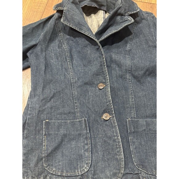 Vintage 70’s Kemington Express Made In USA Denim Jacket Button Coat Women Sz M - Picture 2 of 8